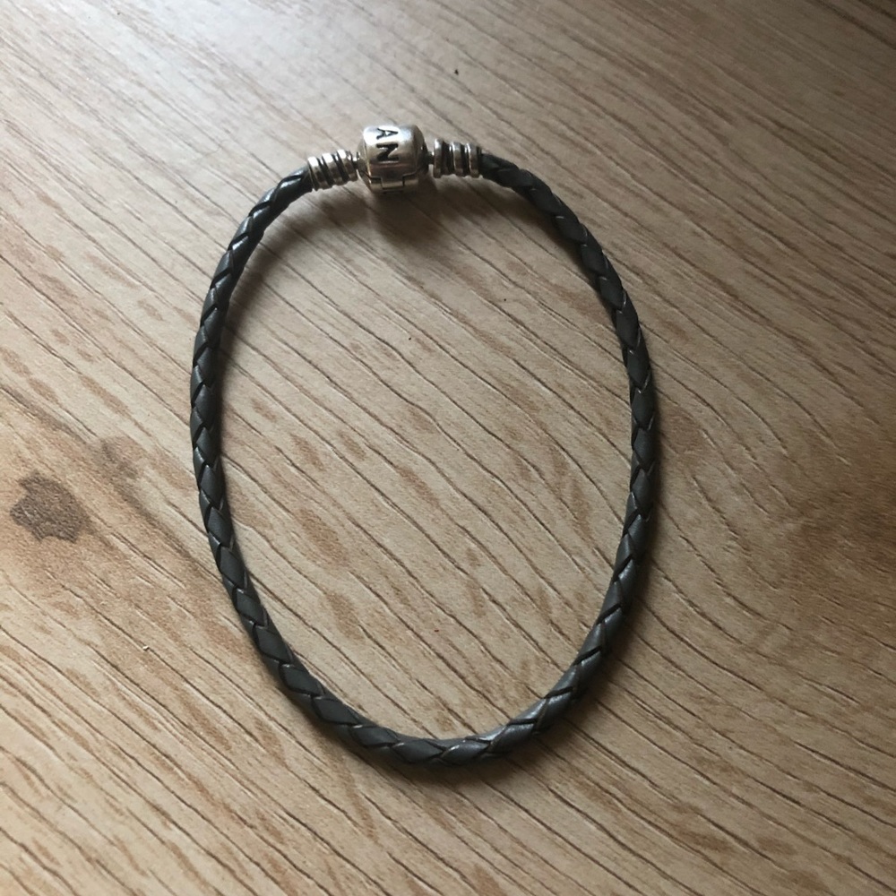 Green Leather Pandora Bracelet